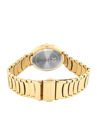 Sambungan Perancis Wanita Dail Dail & Gelang Gaya Tali Analog Watch FCN0109GM