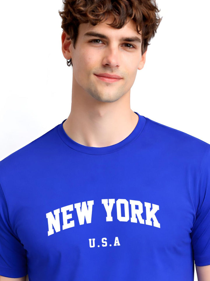 ADRO Men Typography Printed T-shirt