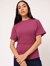 DressBerry Refined Essentials Extended Sleeves Ruched Top