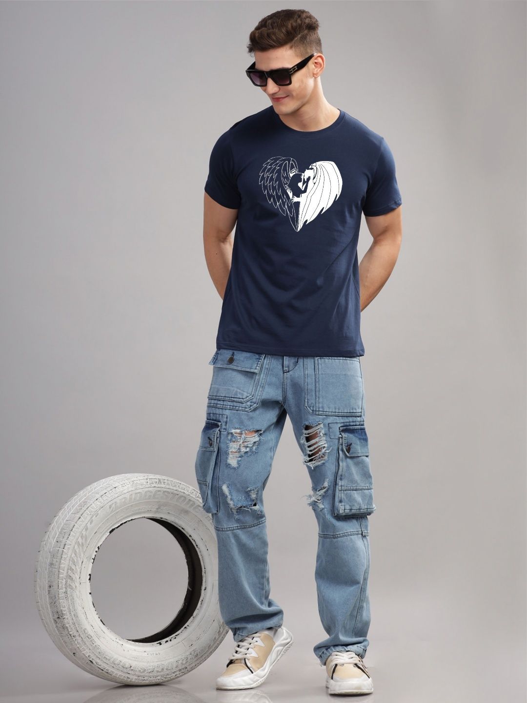 ADRO Men Printed T-shirt