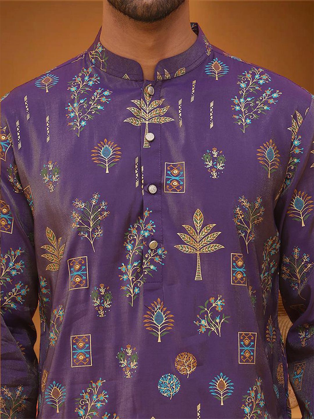Jompers Floral Printed Straight Kurta