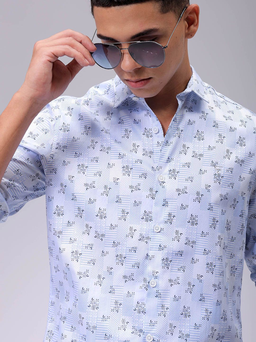 The Indian Garage Co Men Slim Fit Opaque Printed Casual Shirt