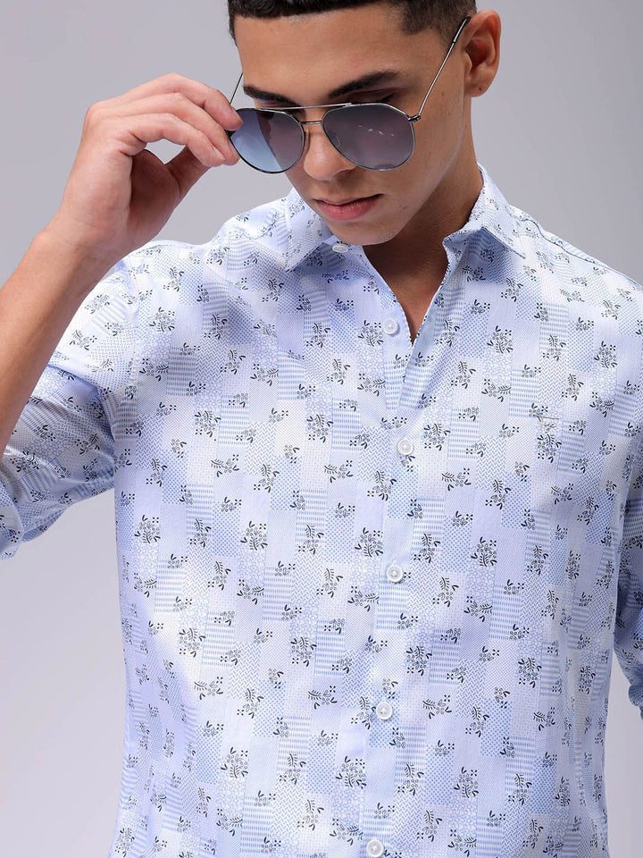The Indian Garage Co Men Slim Fit Opaque Printed Casual Shirt
