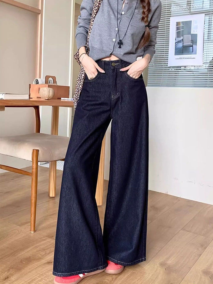 DressBerry Women Wide Leg High-Rise Jeans