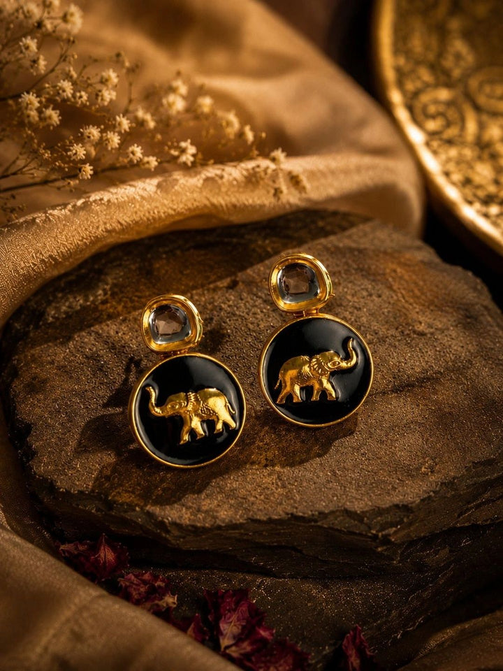 PANASH Circular Drop Earrings