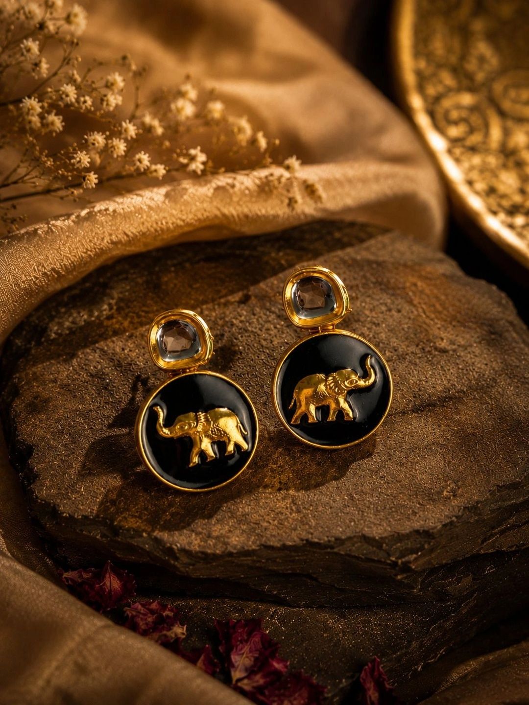 PANASH Circular Drop Earrings