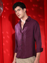 Campus Sutra Men Regular Fit Solid Casual Shirt