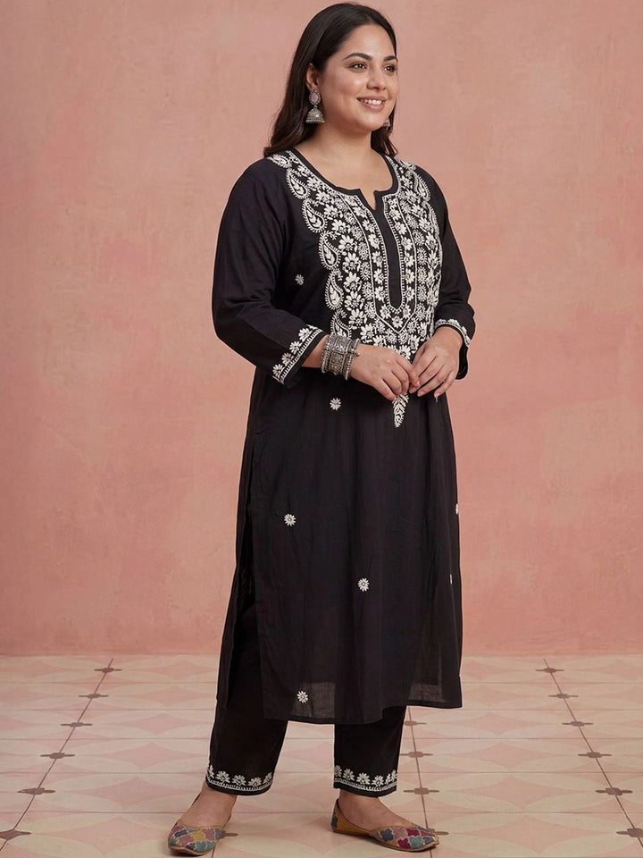House of Chikankari Women Embroidered Thread Work Kurta