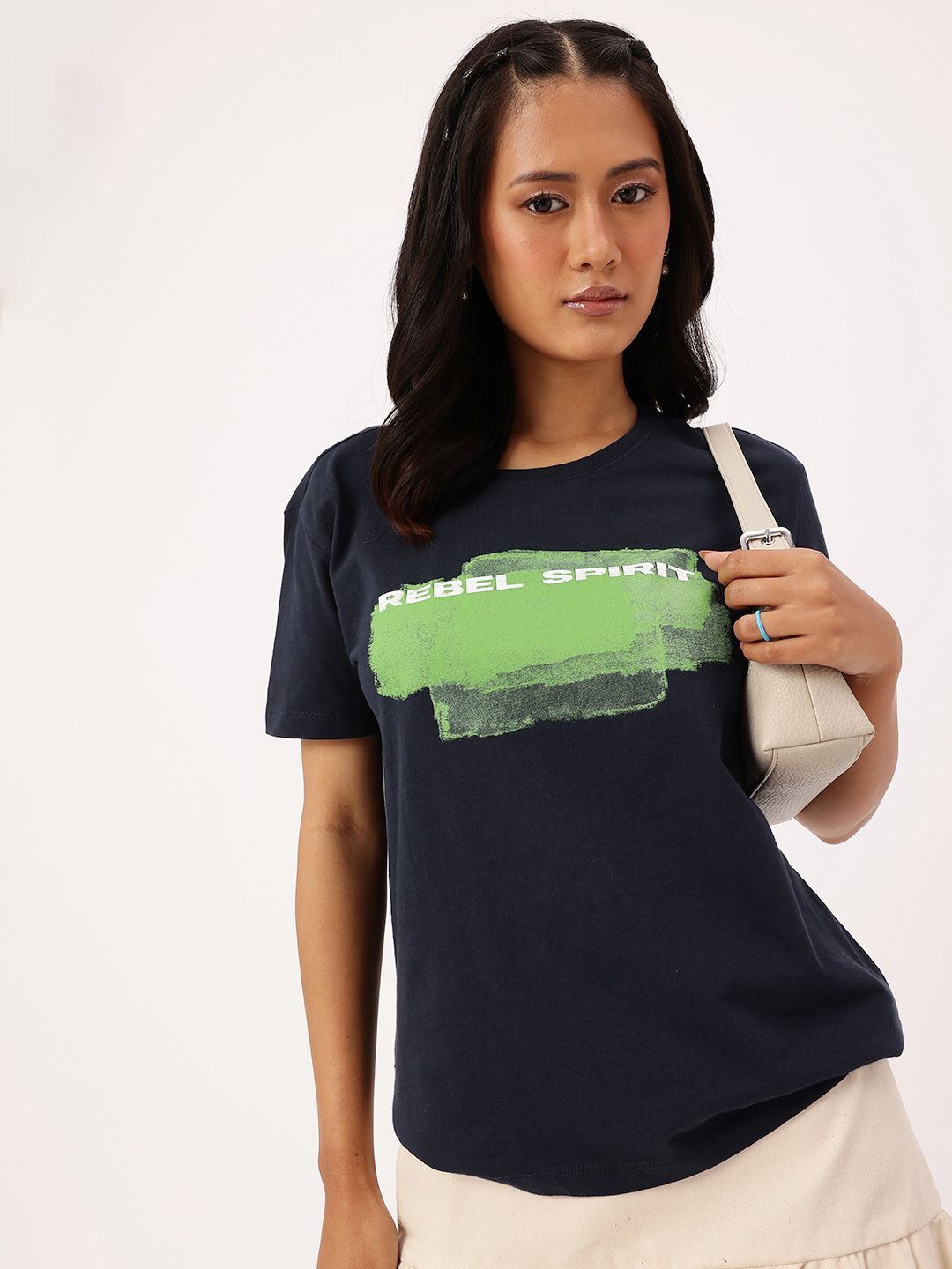 DressBerry Printed Relaxed Fit T-shirt