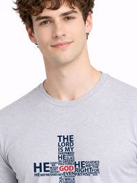 ADRO Typography Printed Round Neck Short Sleeves Regular Fit Pure Cotton T-shirt