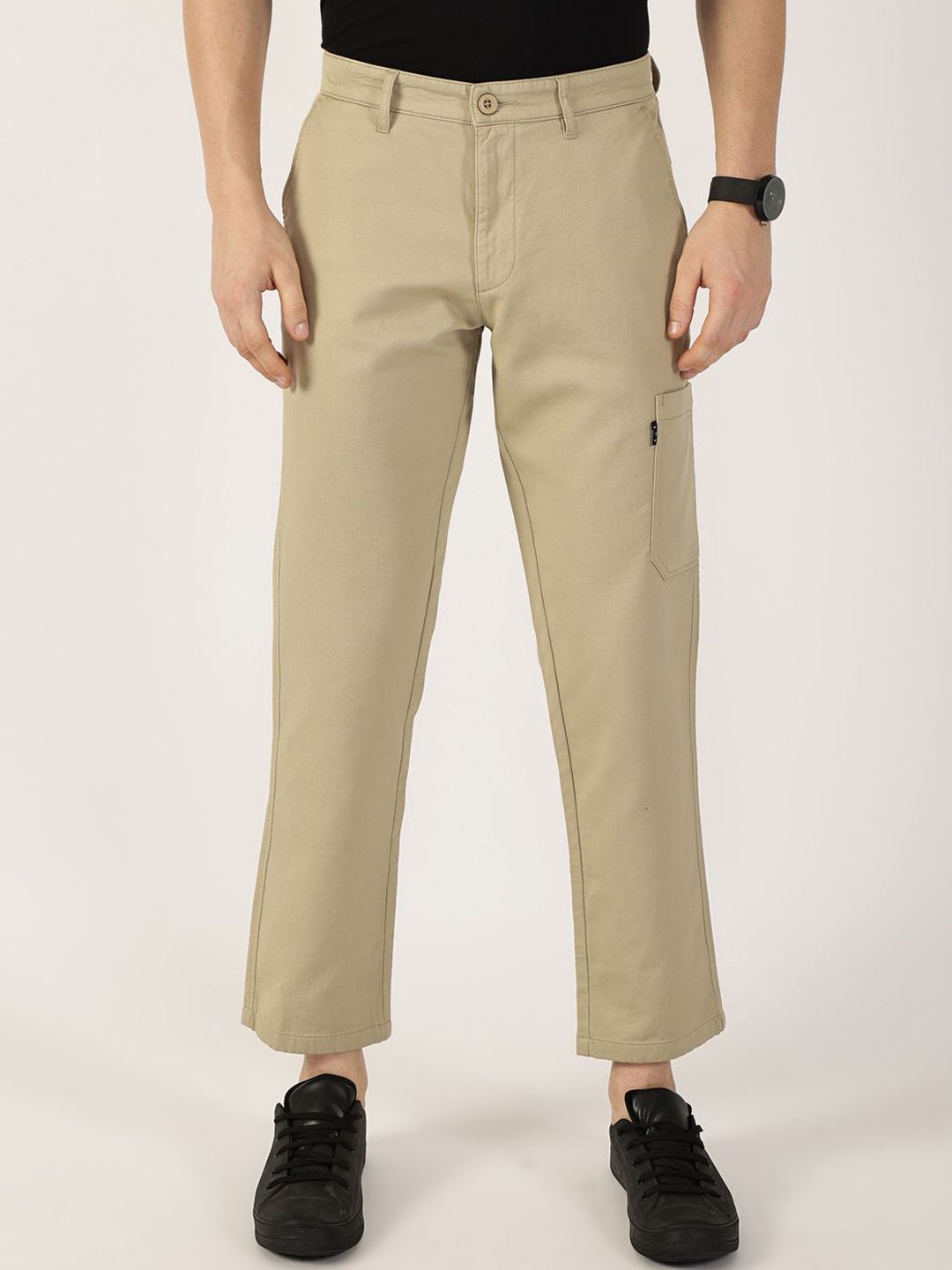 Thomas Scott Men Cotton Regular Fit Smart Chinos Trousers