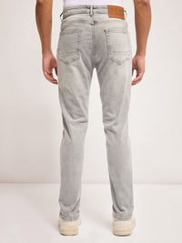 THE BEAR HOUSE Men Slim Fit Heavy Fade Stretchable Jeans