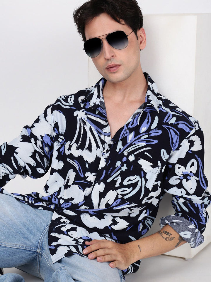 Bene Kleed Men Slim Fit Printed Casual Shirt