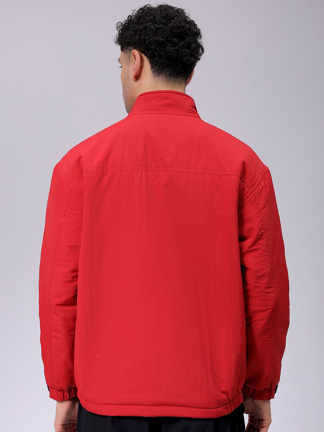 The Indian Garage Co Men Quilted Jacket with Patchwork