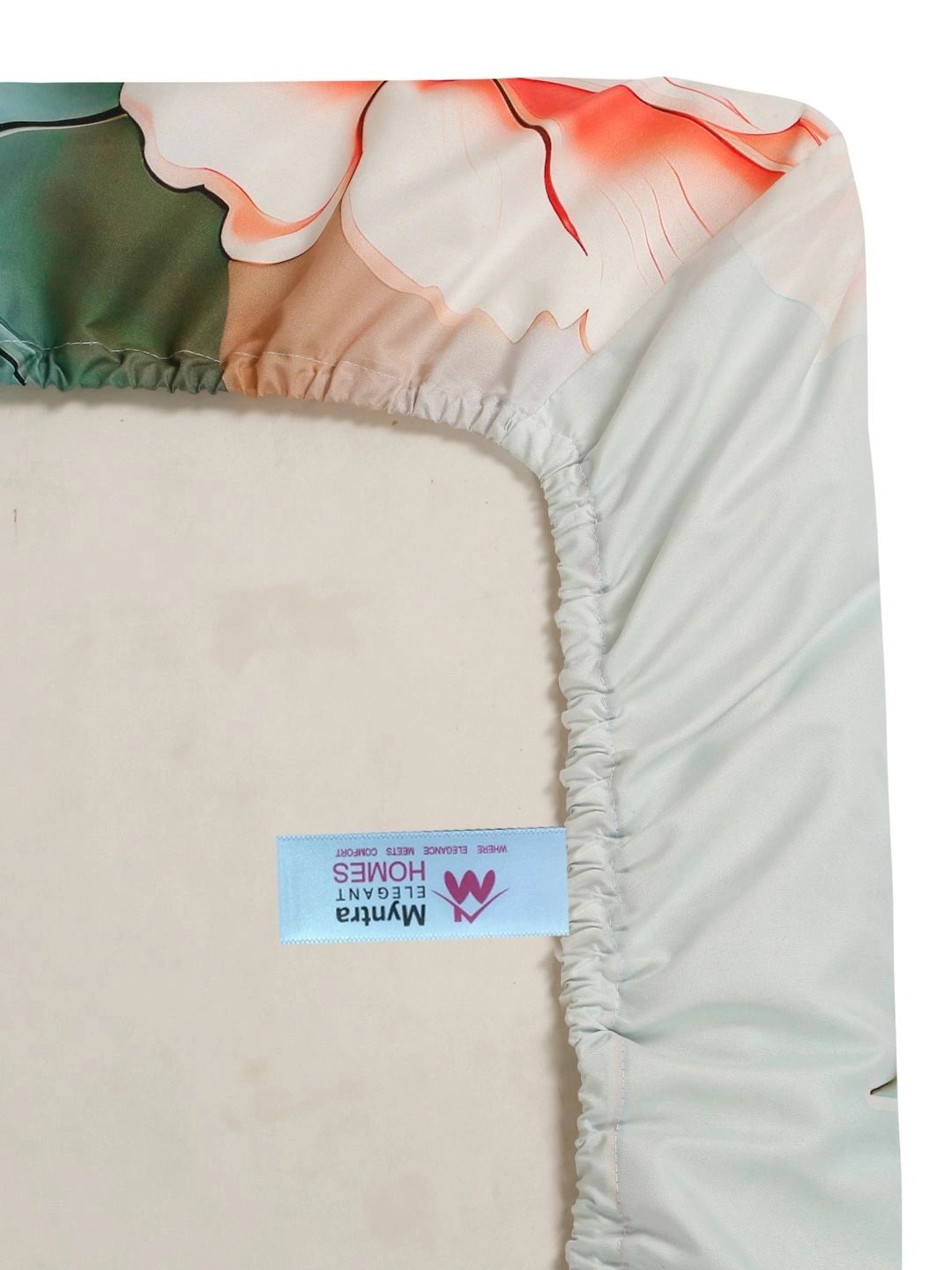 Myntra Elegant Homes Green 400 TC King Bedsheet with 2 Pillow Covers