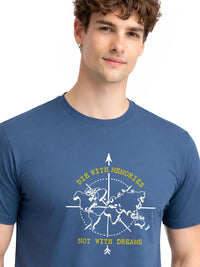 ADRO Men Typography Printed T-shirt