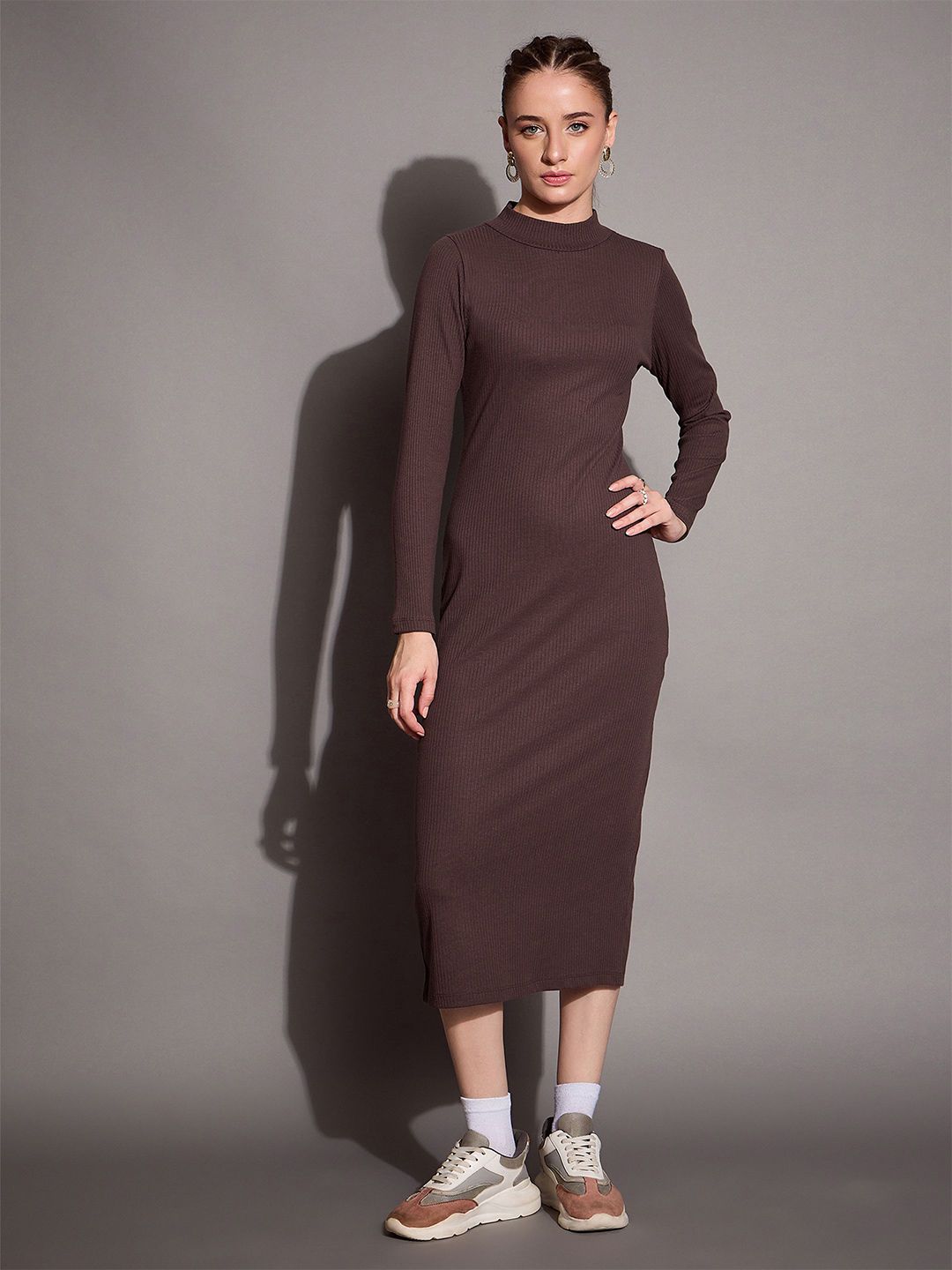 SASSAFRAS BASICS Bodycon Midi Dress
