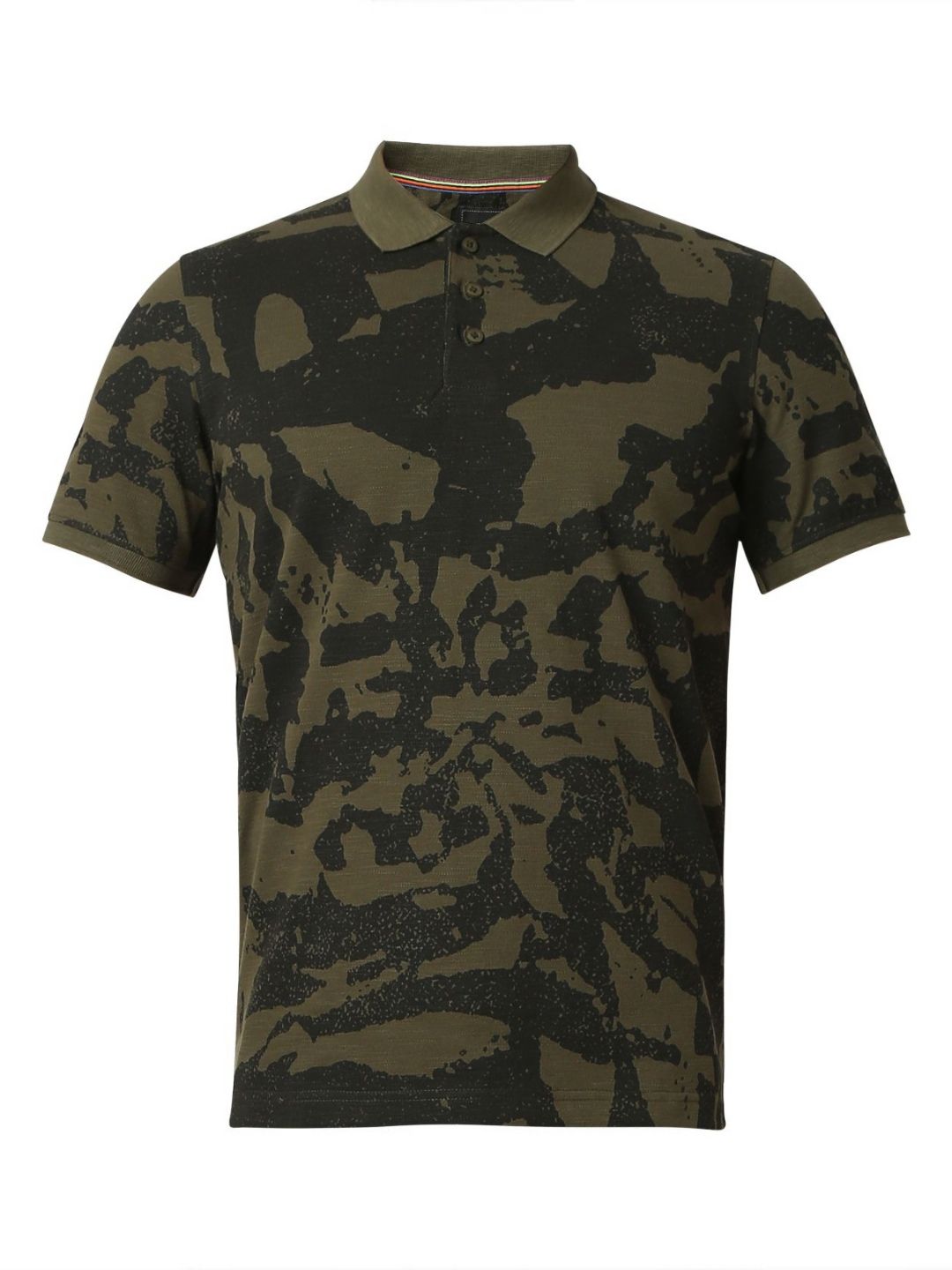 SPYKAR Men Typography Printed Polo Collar Pockets Slim Fit T-shirt