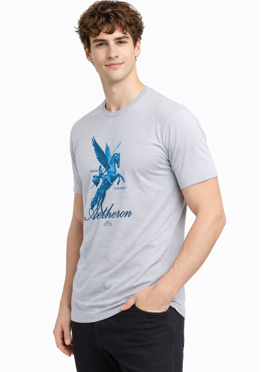 ADRO Men Printed T-shirt