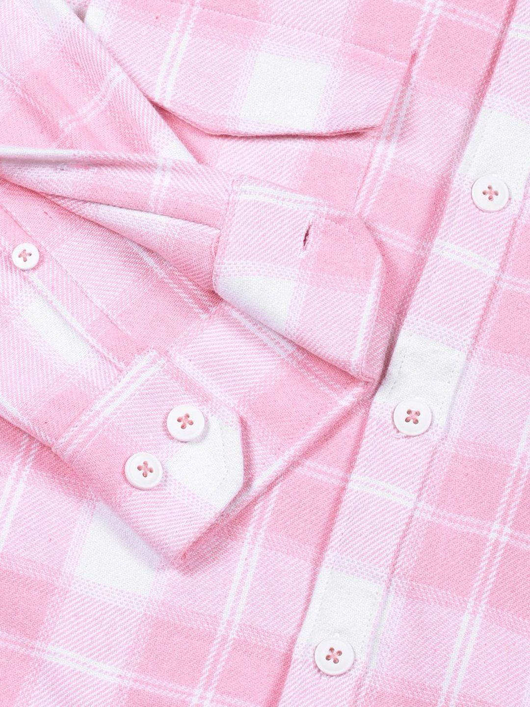 Thomas Scott Men Premium Windowpane Checks Opaque Checked Casual Shirt