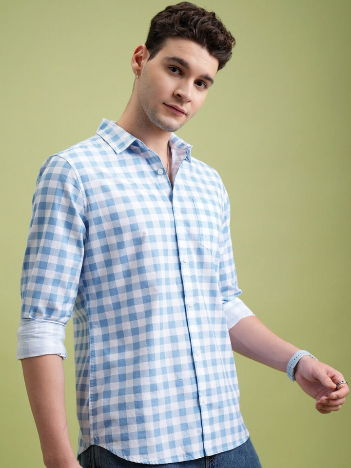 HIGHLANDER Checked Slim Fit Shirt