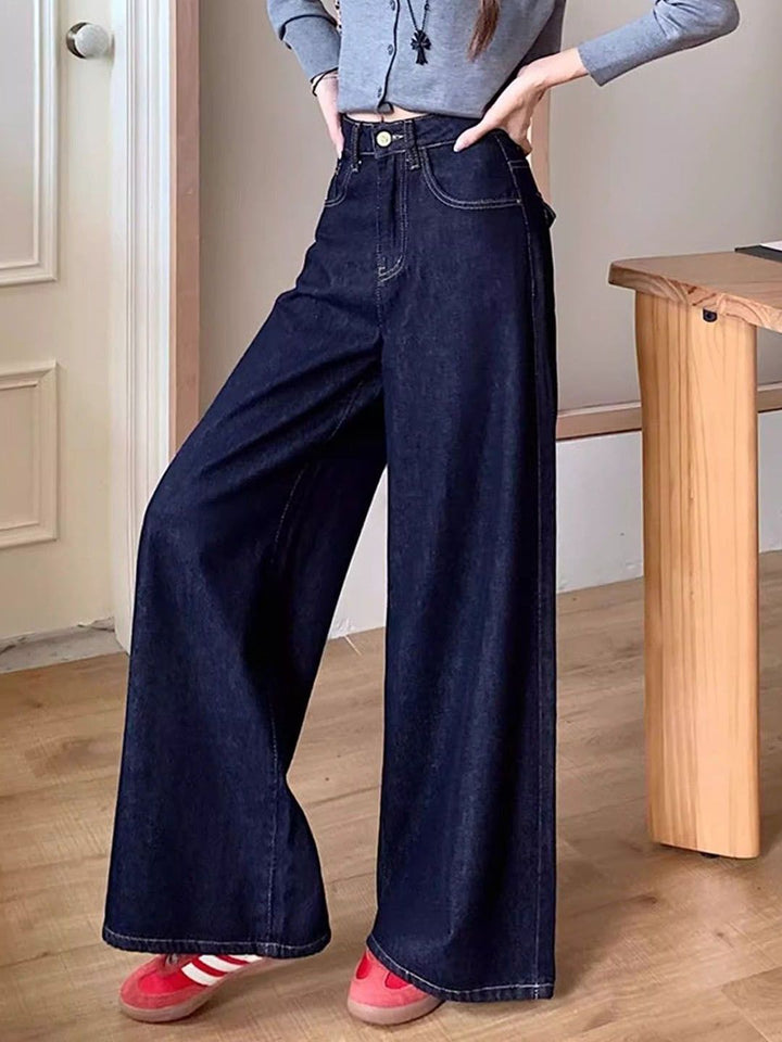 DressBerry Women Wide Leg High-Rise Jeans