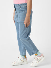 Nauti Nati Girls Jean Light Fade Stretchable Cotton Jeans