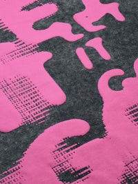 Bene Kleed Men Typography Printed Acid Wash Cotton Oversized T-shirt