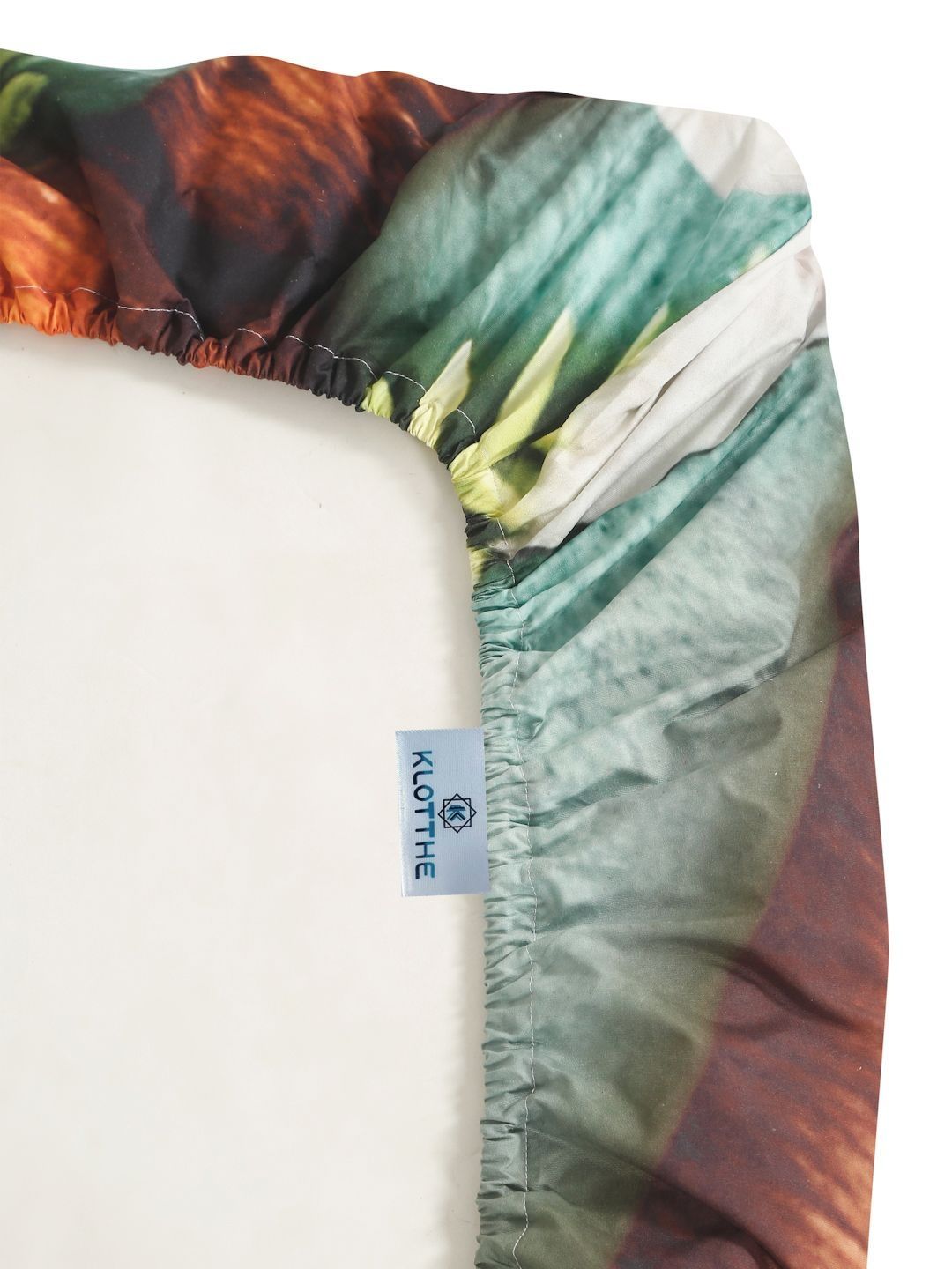 Cadar Katil King Double Bercetak Multicolor Abstrak Dilengkapi 7D 400 TC Dengan 2 Sarung Bantal