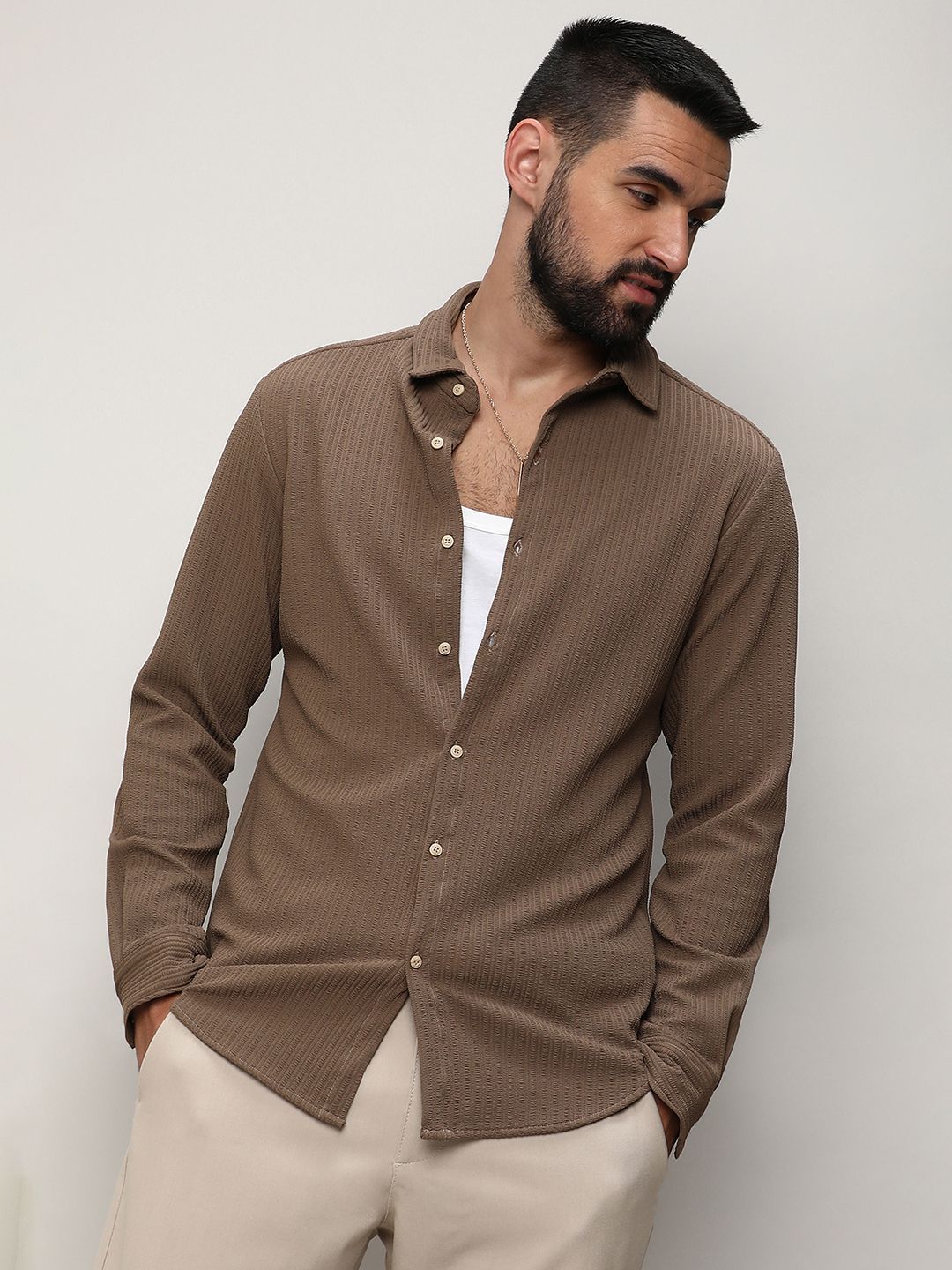 Campus Sutra Men Comfort Regular Fit Casual Shirt
