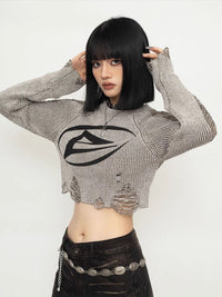 DressBerry  Women Print Blouson Crop Top