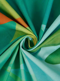 KLOTTHE Multicoloured 400 TC King Bedsheet with 2 Pillow Covers