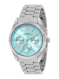 French Connection Women Dial & Stainless Steel Bracelet Style Straps Analogue Chronograph Watch FCM06USM