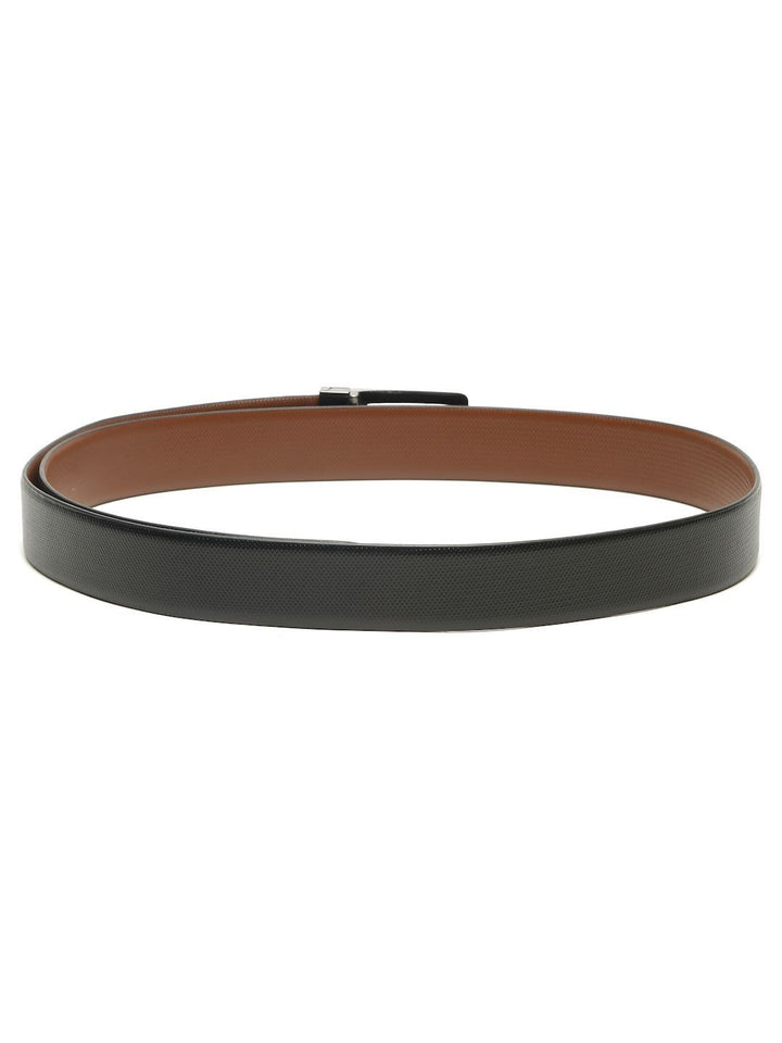 Teakwood Leathers Men Textured Leather Reversible Formal Belt