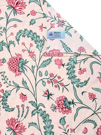 Myntra Elegant Homes Beige Floral 300 TC Cadar Katil King Dengan 2 Sarung Bantal