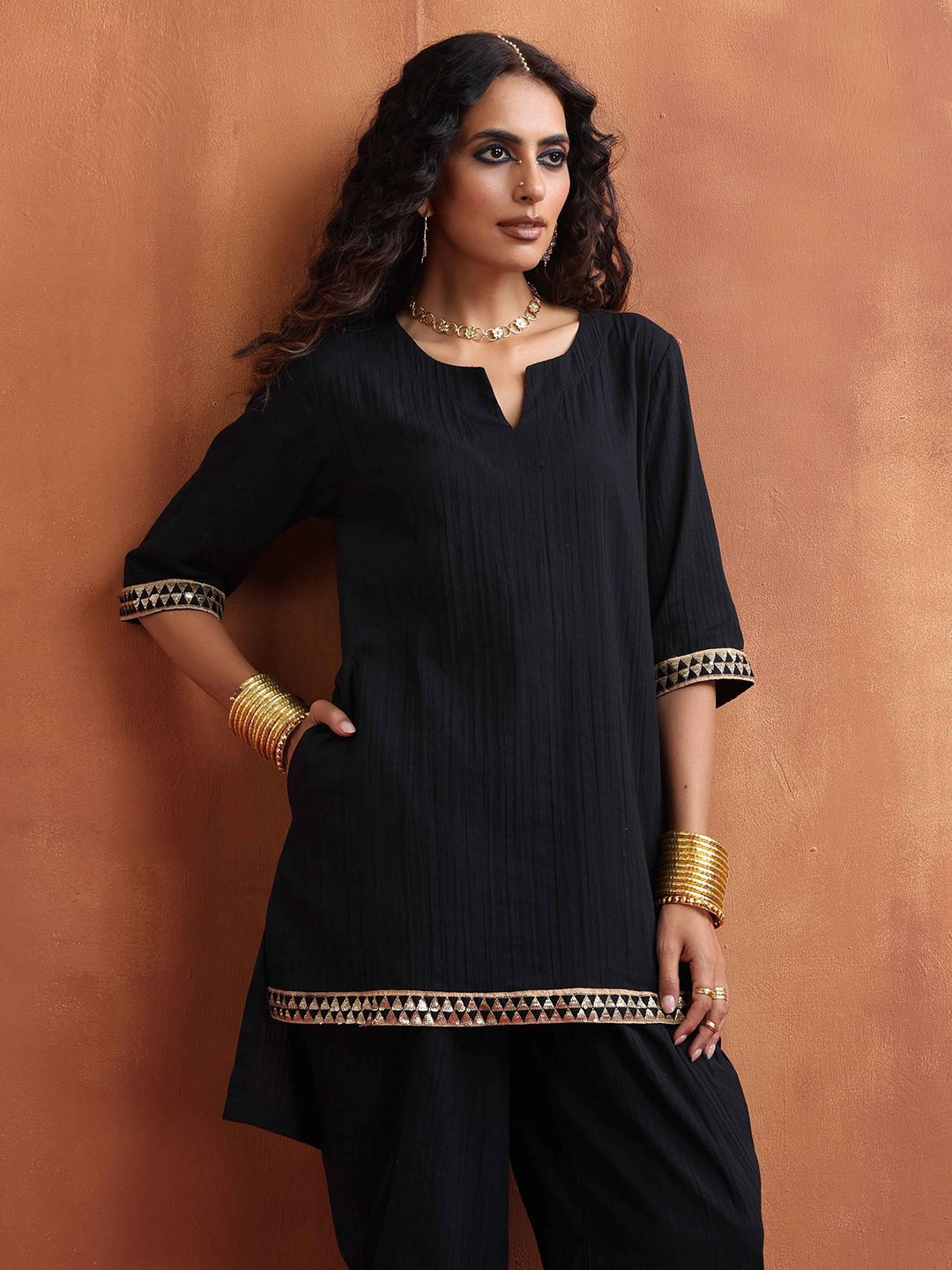 trueBrowns Pure Cotton Tunic With Trousers