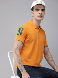 SPYKAR Men Solid Polo Collar Pure Cotton Slim Fit T-shirt
