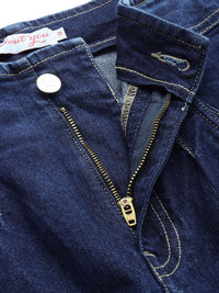 all about you Women Mom Fit High-Rise Light Fade Stretchable Jeans