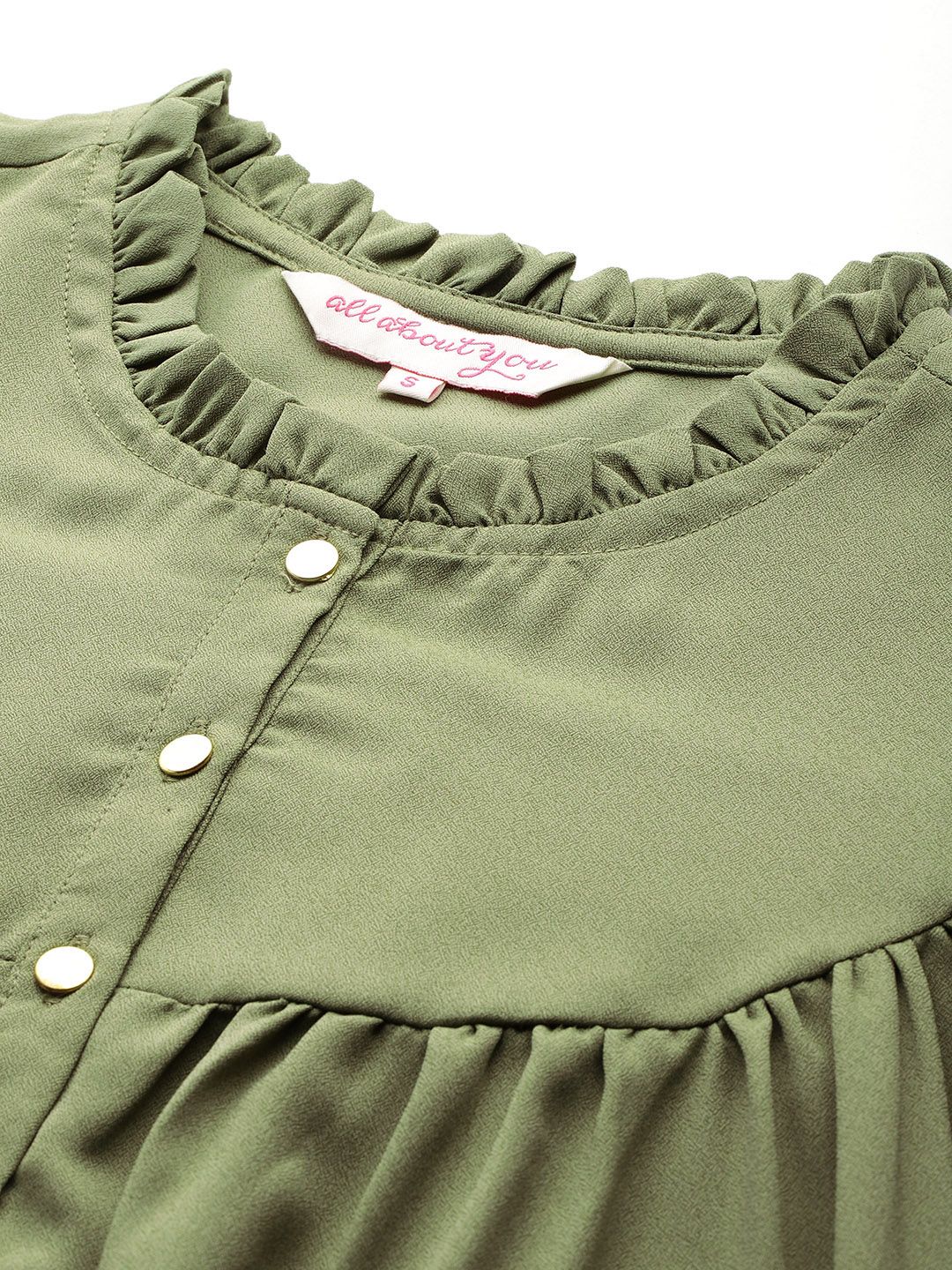 all about you Pleated Opaque Casual Shirt