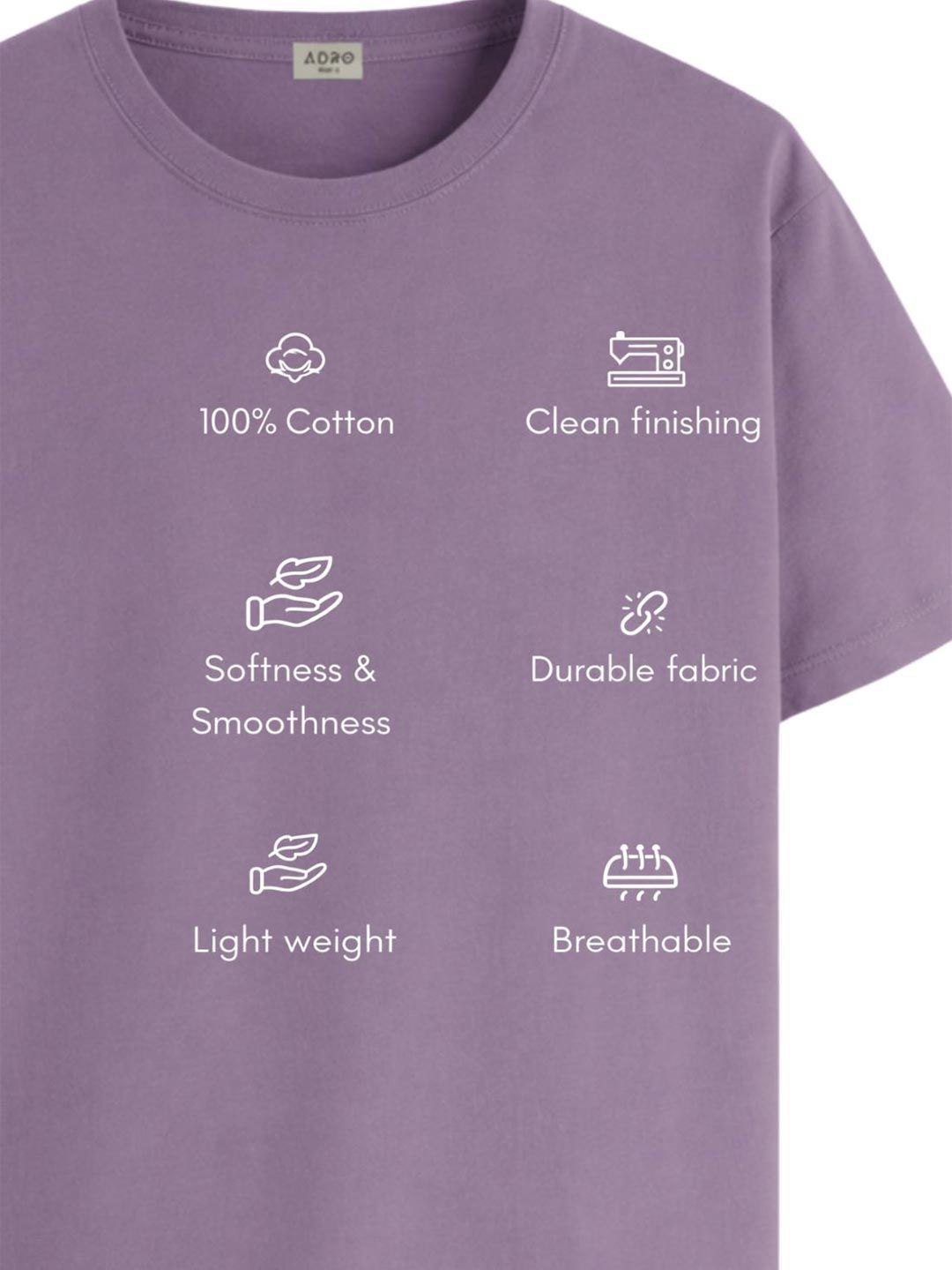 ADRO Men Typography Printed T-shirt
