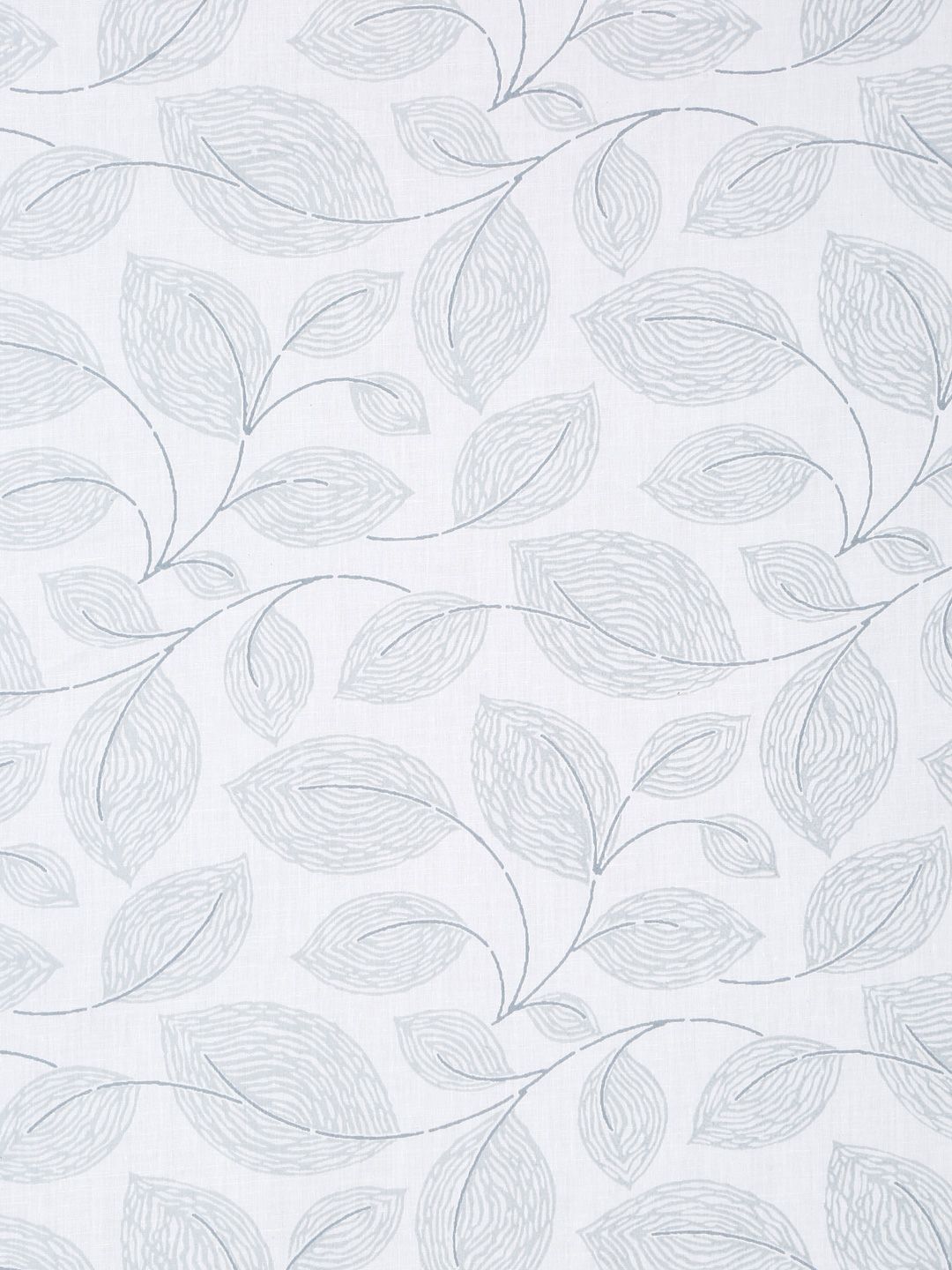 KLOTTHE White Floral Printed 400 TC Kapas Tulen Cadar Super King Dengan 2 Sarung Bantal