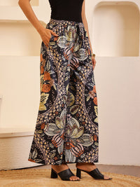 SANSKRUTIHOMES Printed Cotton High-Rise Palazzo