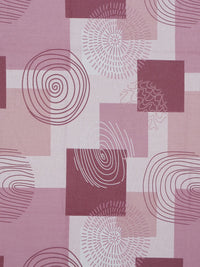 Myntra Elegant Homes Pink Geometric Pure Cotton Set Cadar King 400 TC-2.5mX2.25m