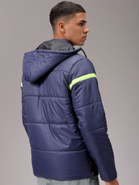 The Indian Garage Co Men Hooded Camouflage Printed Casual Quilted Jacket