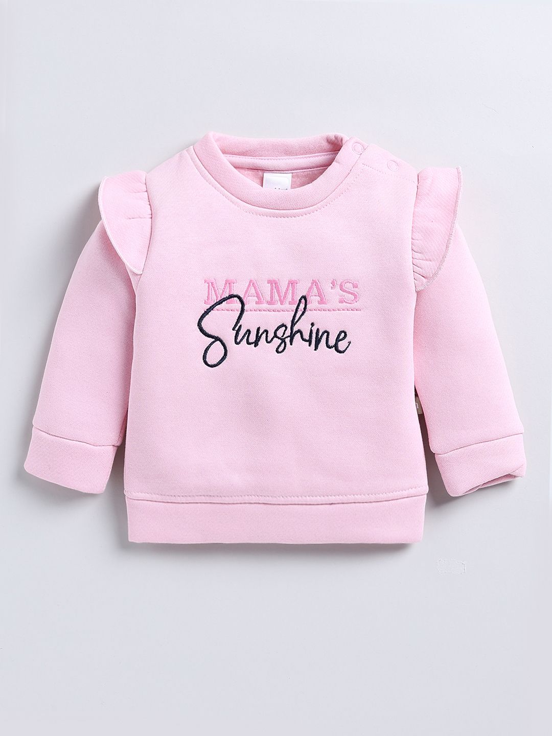 Moms Love Infant Girls Pure Cotton Sweatshirt With Joggers