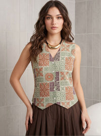 Mamicha Floral Printed Ethnic Top