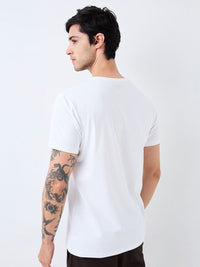 SPYKAR Men Typography Printed Round Neck Cotton Slim Fit T-shirt