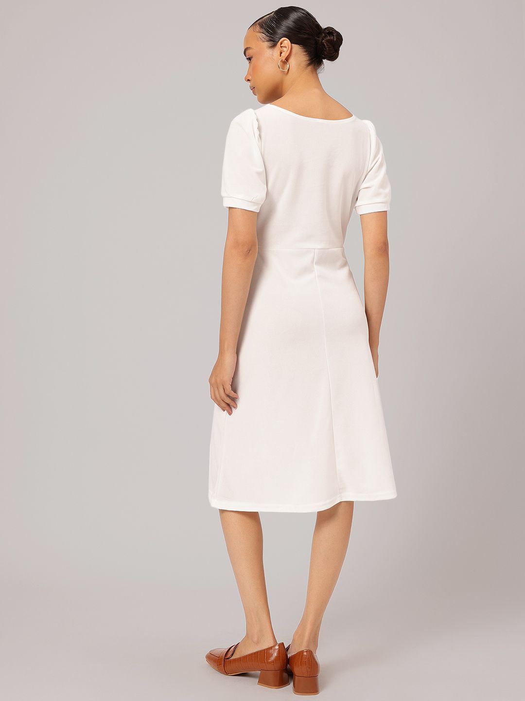 DressBerry Square Neck A-Line Dress