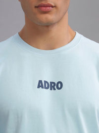 ADRO Men Graphic Printed Round Neck Cotton Oversized T-shirt
