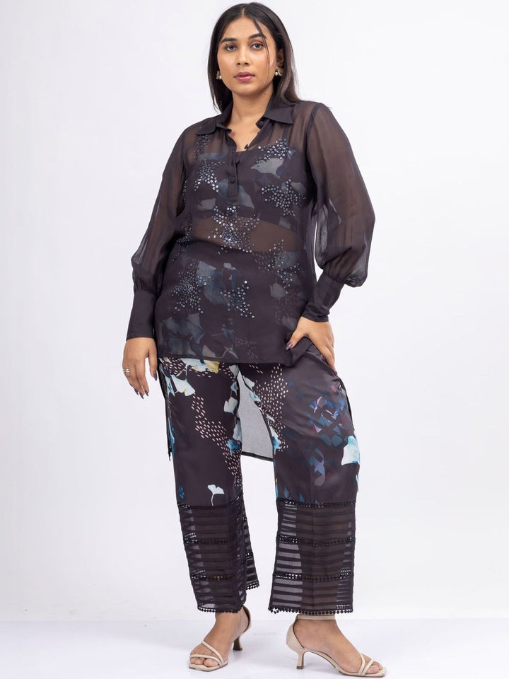 Baju Atasan Tali Bahu Bercetak Mamicha & Co-Ords